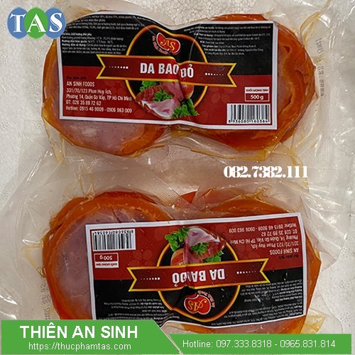 Da bao đỏ Đông Nam Á xắt lát sẵn