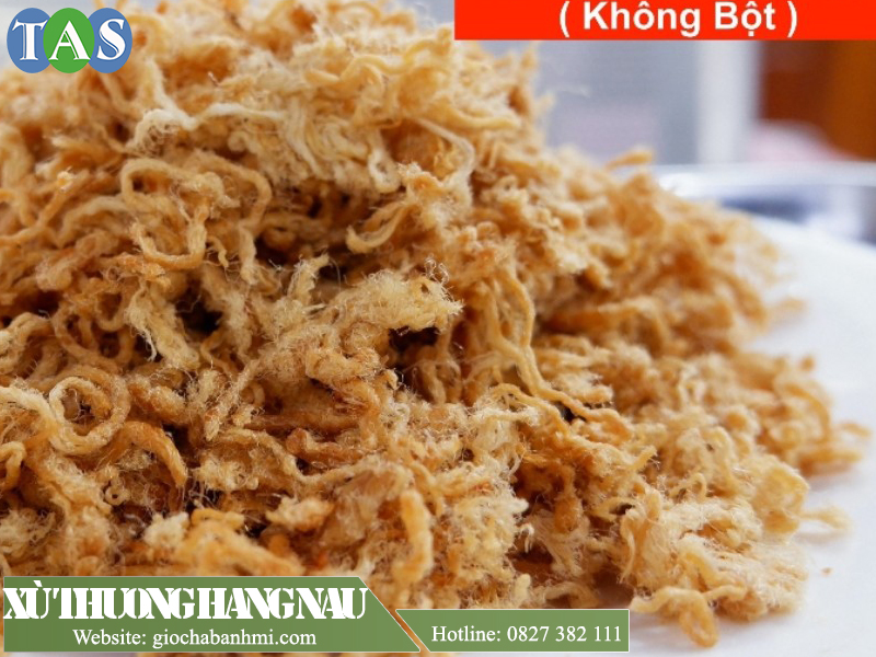 Chà bông dạng xù, bông nhẹ, sợi nhỏ, màu vàng nâu