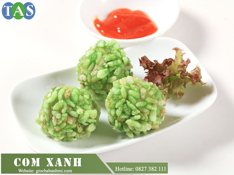 hình ảnh món chả cá bọc cốm