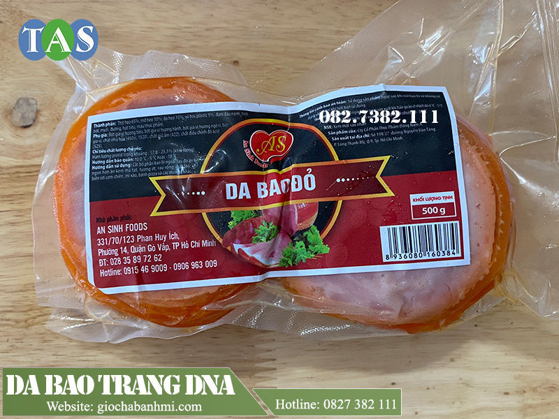 Da bao đỏ Đông Nam Á nhãn An Sinh