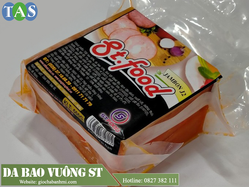 thịt dăm bông có lớp da màu đỏ bao bọc phía ngoài sản phẩm thưởng hay được gọi là thịt da bao đỏ, nếu dạng khối hình vuông thì gọi là da bao đỏ vuông