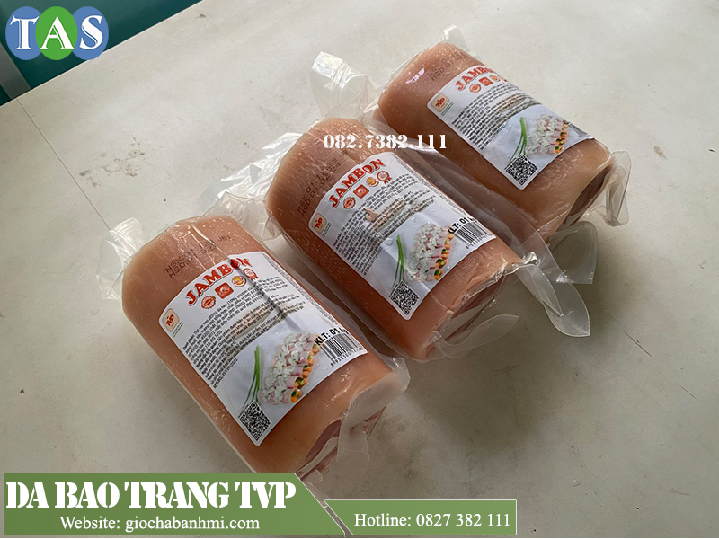sản phẩm da bao trắng nhãn hiệu Tân Vĩnh Phát dạng khối 1Kg