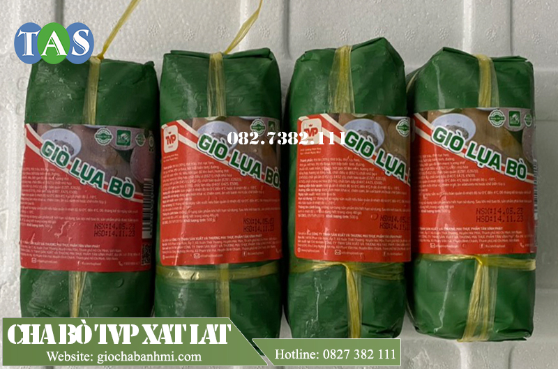 giò lụa bò tân vĩnh phát dạng nguyên khối