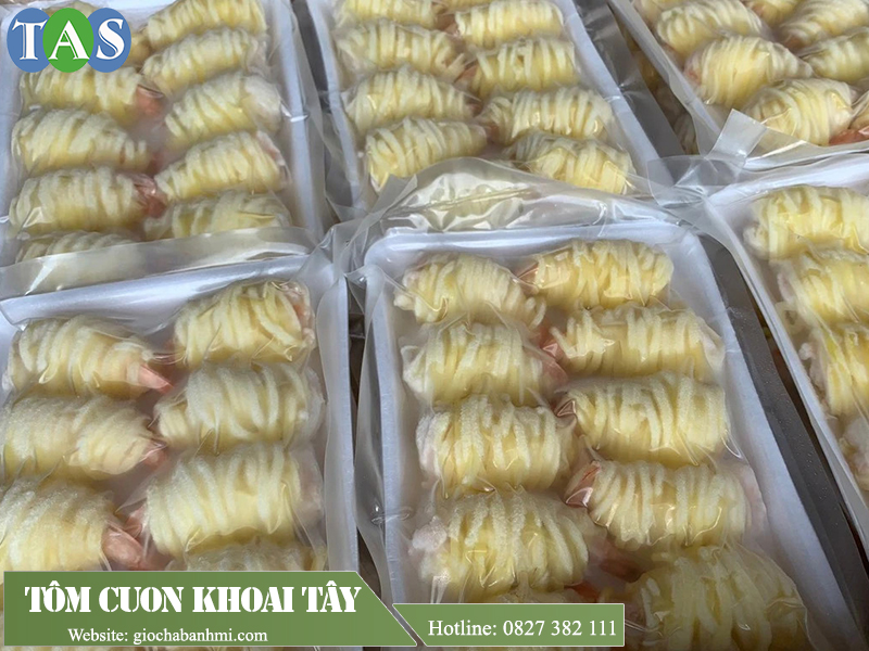 tôm cuộn khoai tây á châu tôm cuộn khoai tây á châu